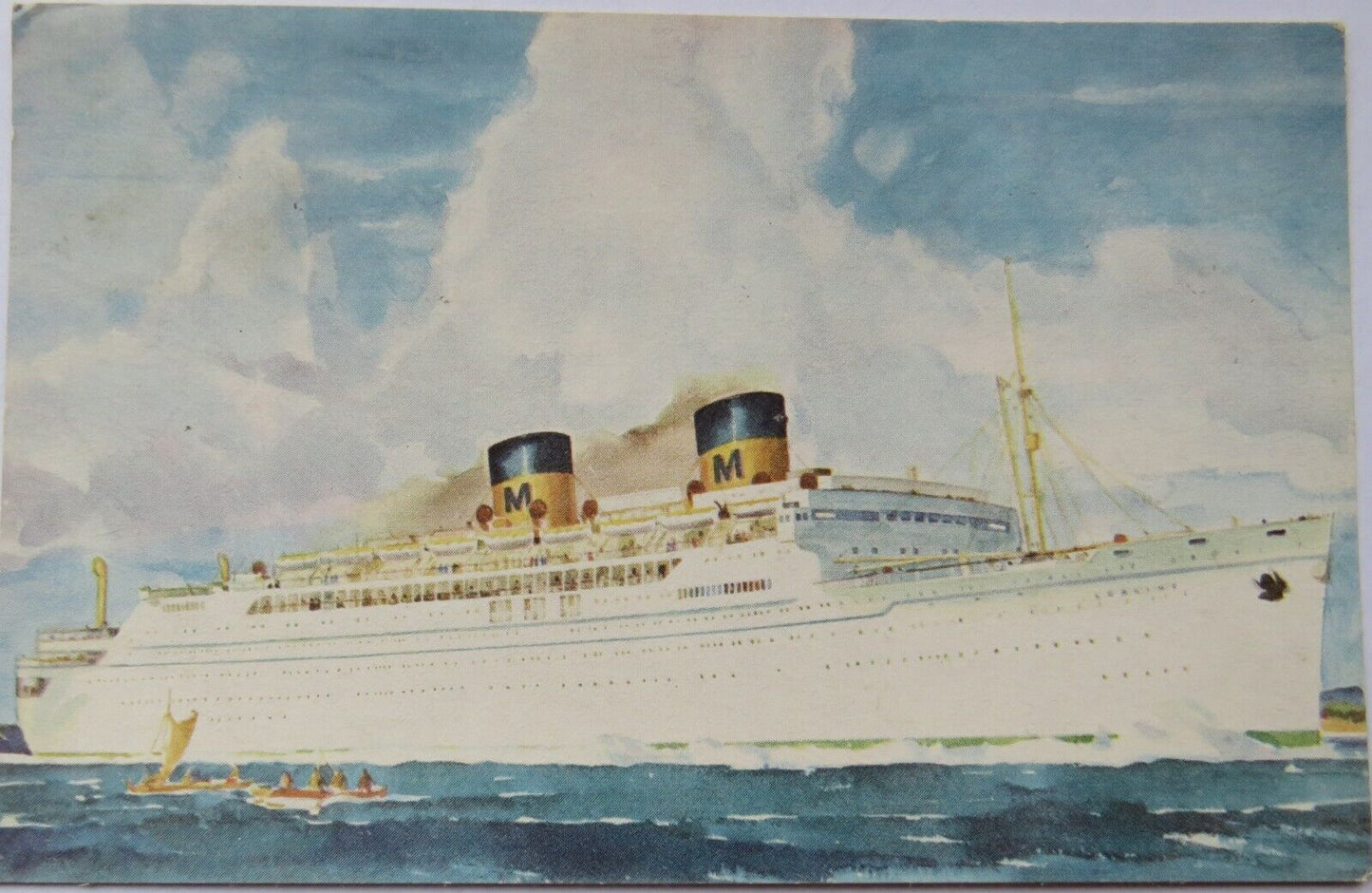 Vintage Postcard of Matson Lines Luxury Liner Lurline