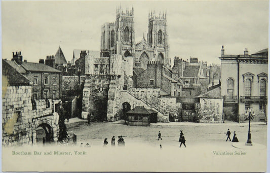 Old Postcard of Bootham Bar and Minster York