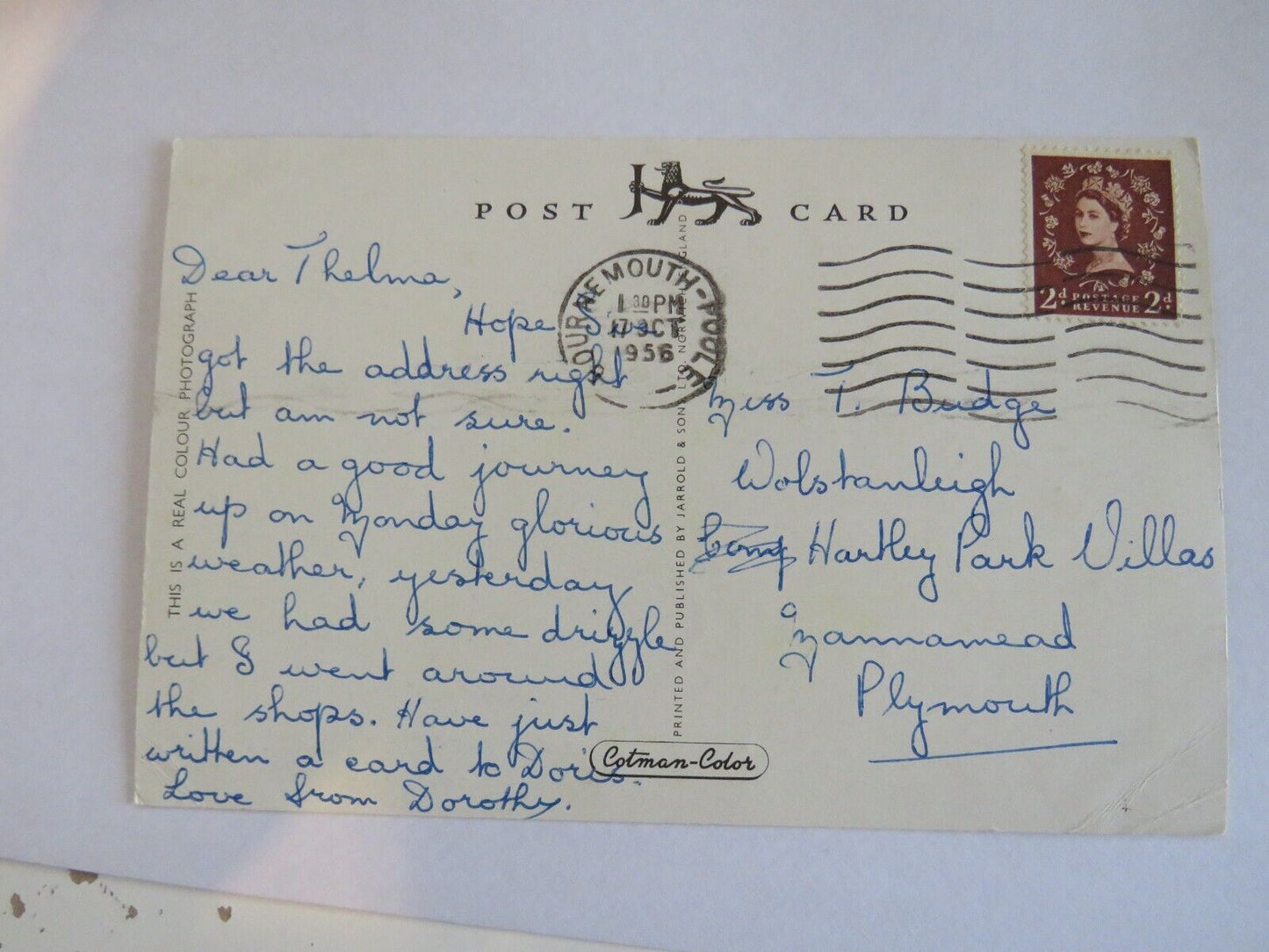 Old Postcard The Bourne Stream, Bournemouth 1956 - Ref : 1016