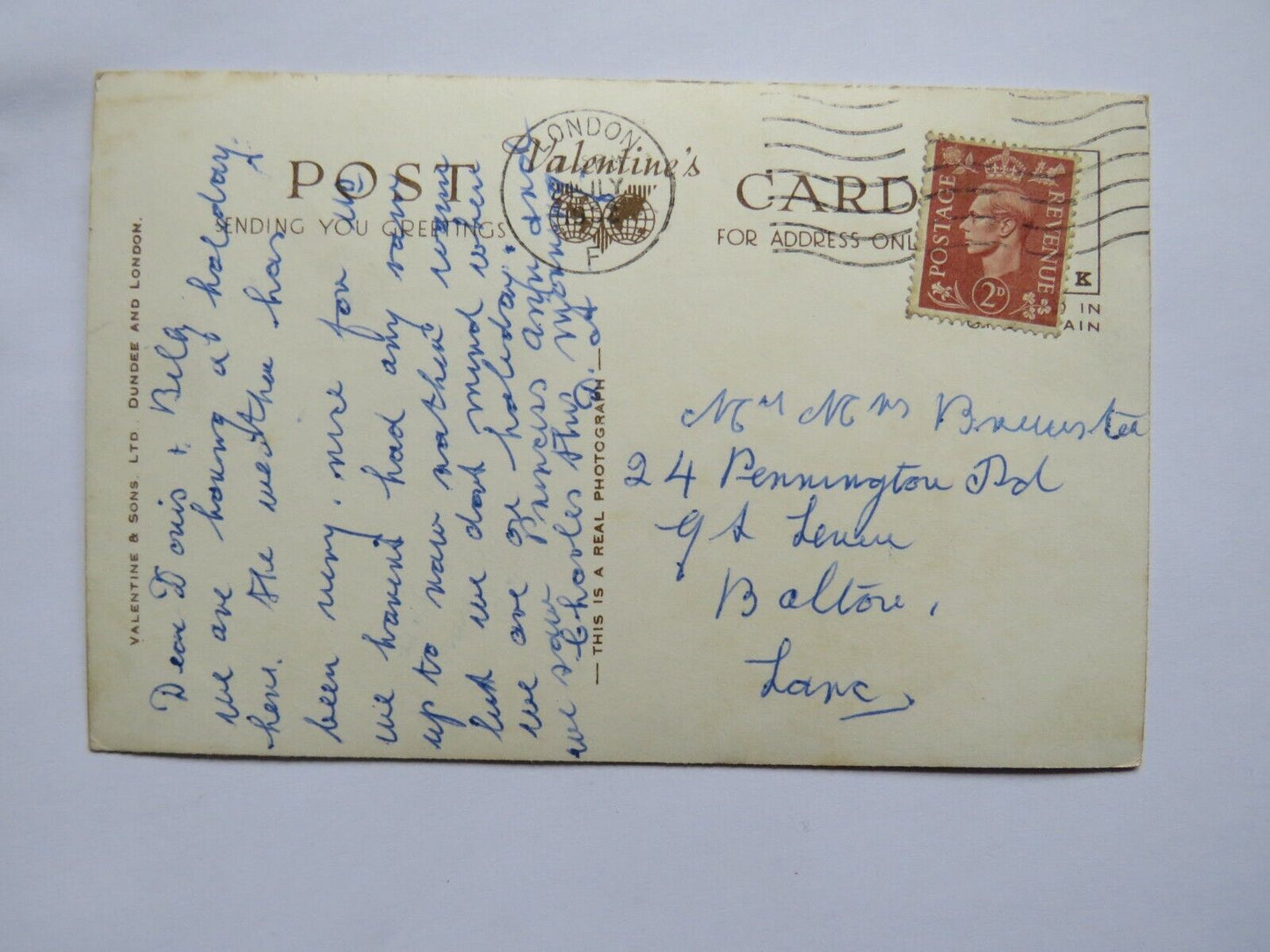 Old Postcard of West Towers, Westminster Abbey - Ref : 1033