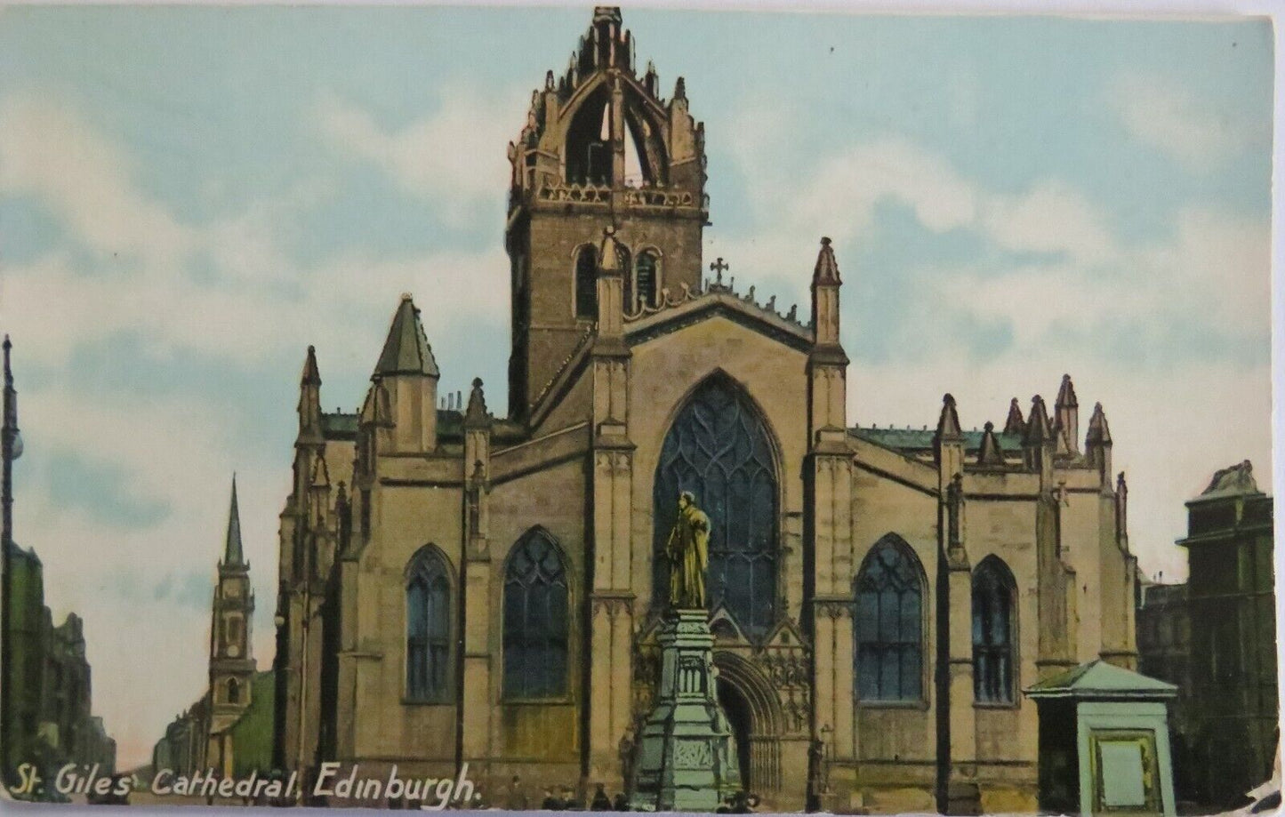 Old Postcard of St Giles Cathedral, Edinburgh - Ref : 1032