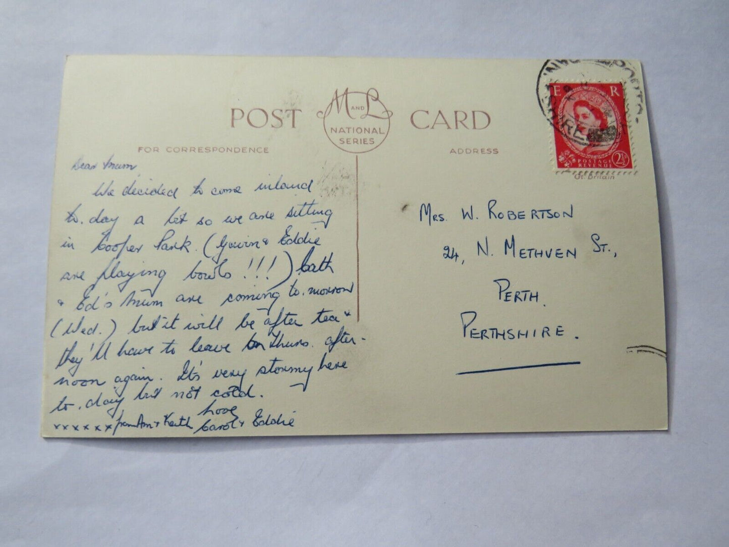 Vintage Multiview Postcard of Elgin 1964