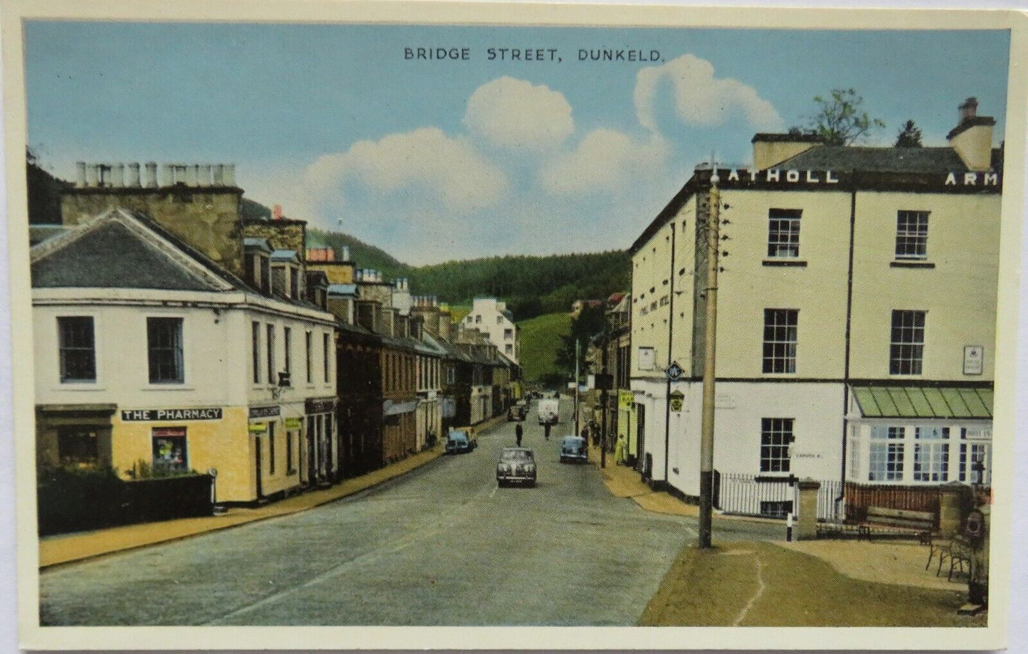 Old Postcard of The Bridge Street, Dunkeld - Ref : 1009