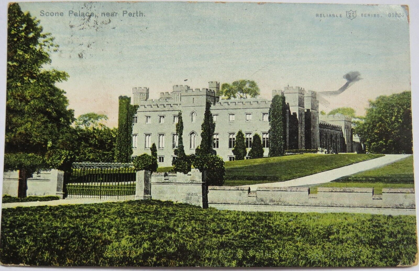 Old Postcard of Scone Palace Near Perth 1906