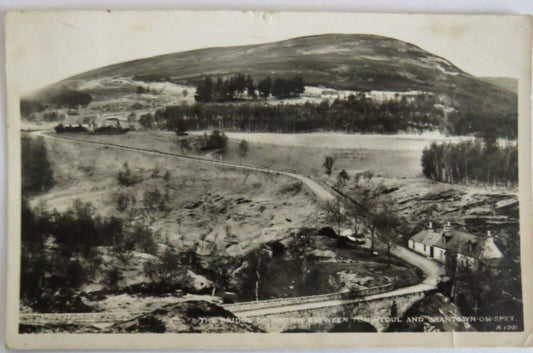 Old Postcard of Bridges Between Tomintoul & Grantown-On-Spey  - Ref : 1017
