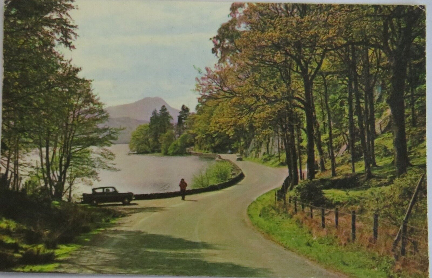 Vintage Postcard of Echo Rock and Loch Ard, Trossachs 1974 - Ref : 1017