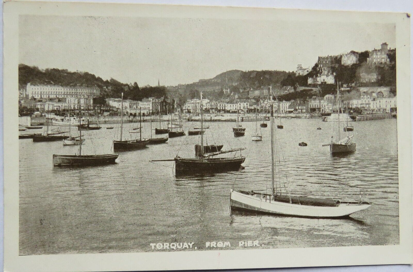 Old Postcard of Torquay, From Pier