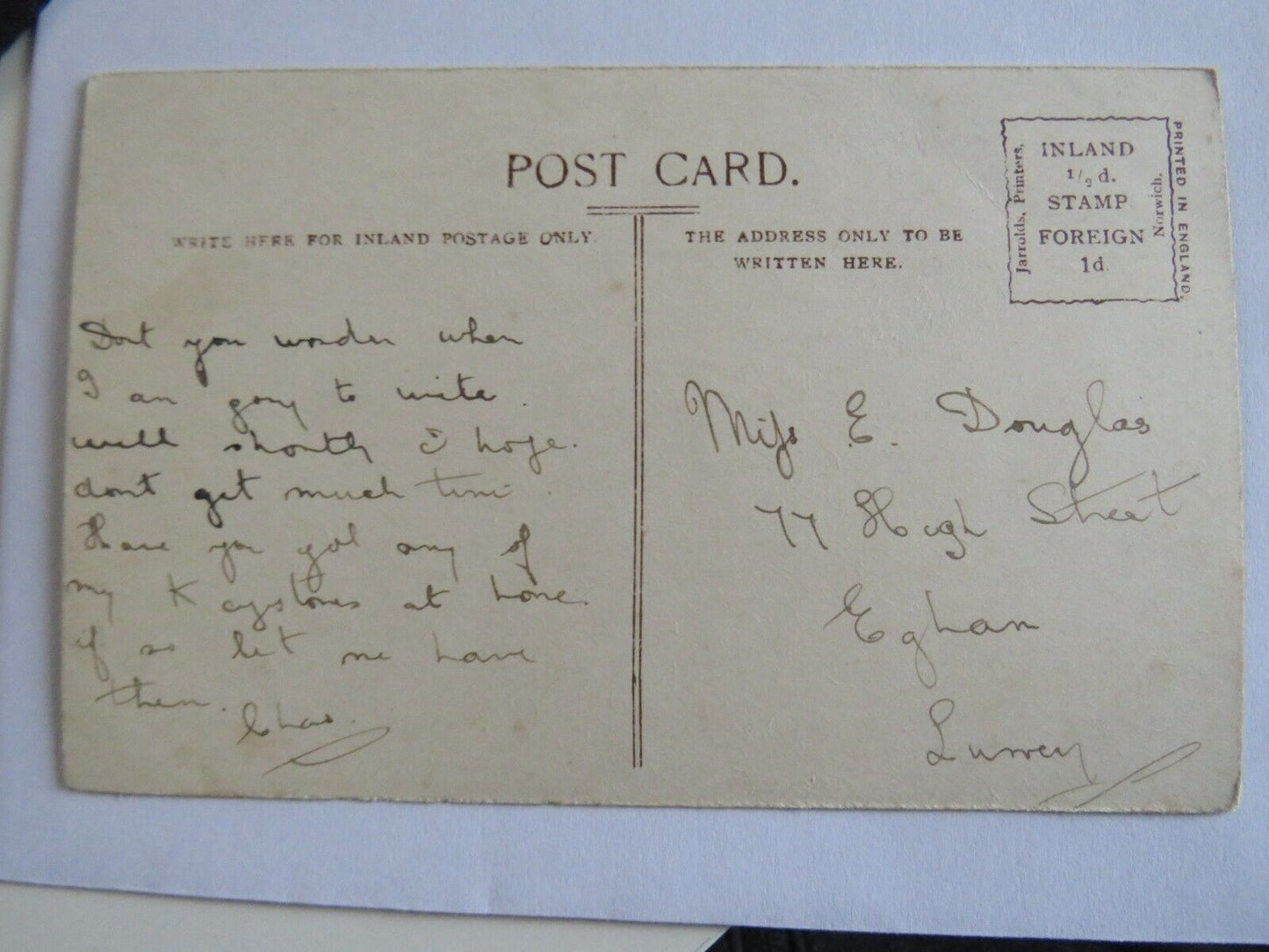 Old Postcard of Sparrow's Nest Park, Lowestoft - Ref : 1030