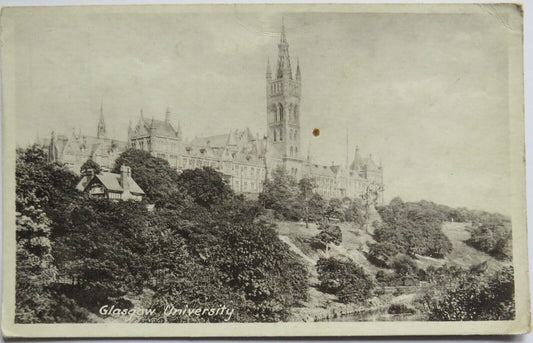 Old Postcard of Glasgow University  - Ref : 1034