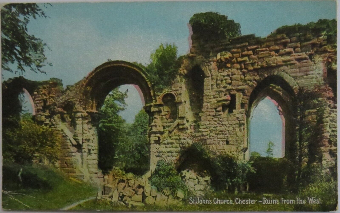 Old Antique Postcard of St John's, Chester - Ref : 1039