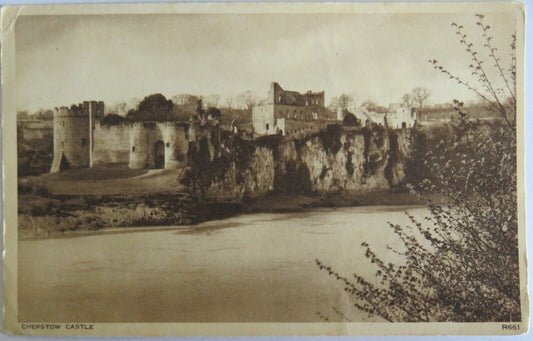 Old Postcard of Chepstow Castle 1949 - Ref : 1025