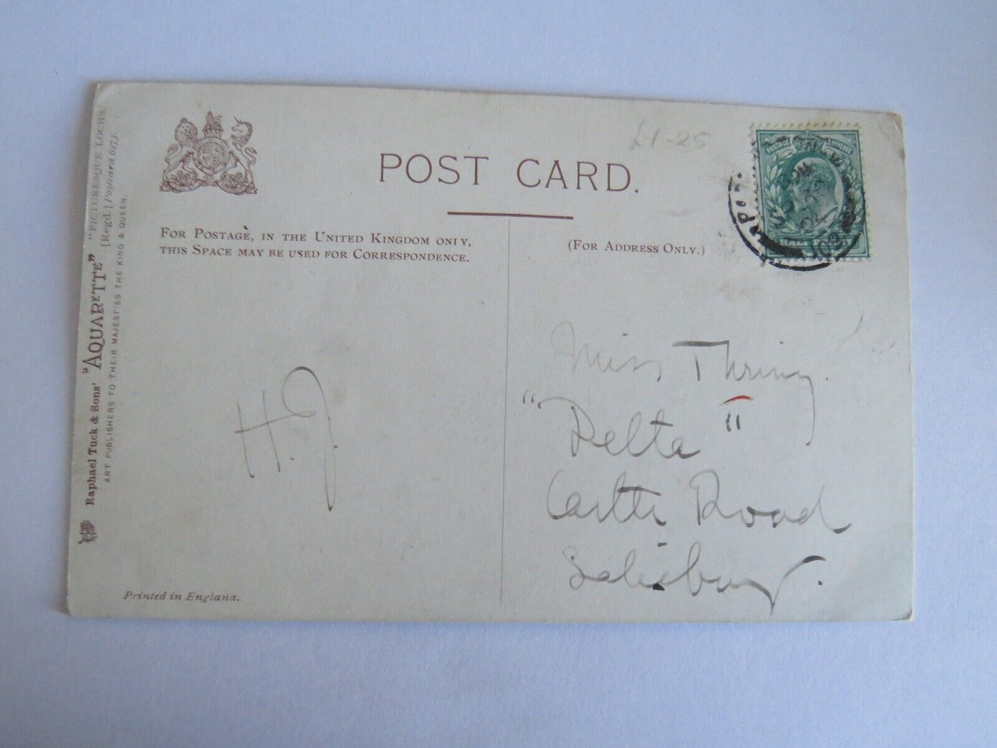 Old Postcard of Loch Ard 1903 - Ref : 1024