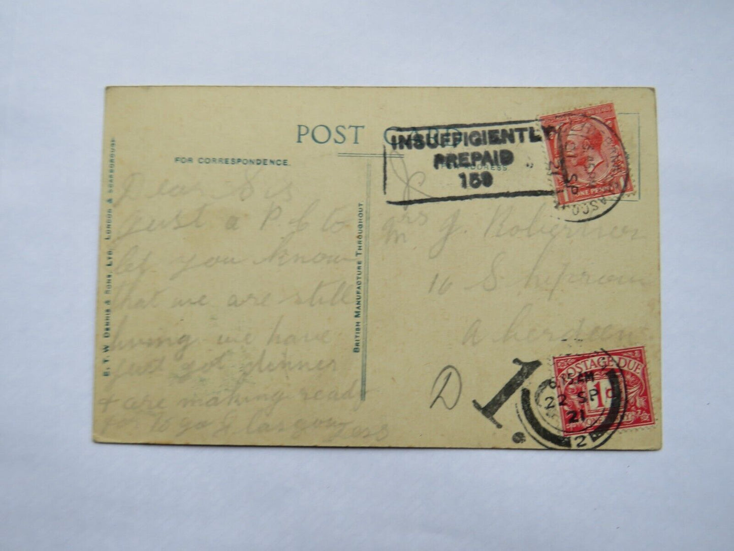 Old Postcard of Charing Cross, Glasgow 1921