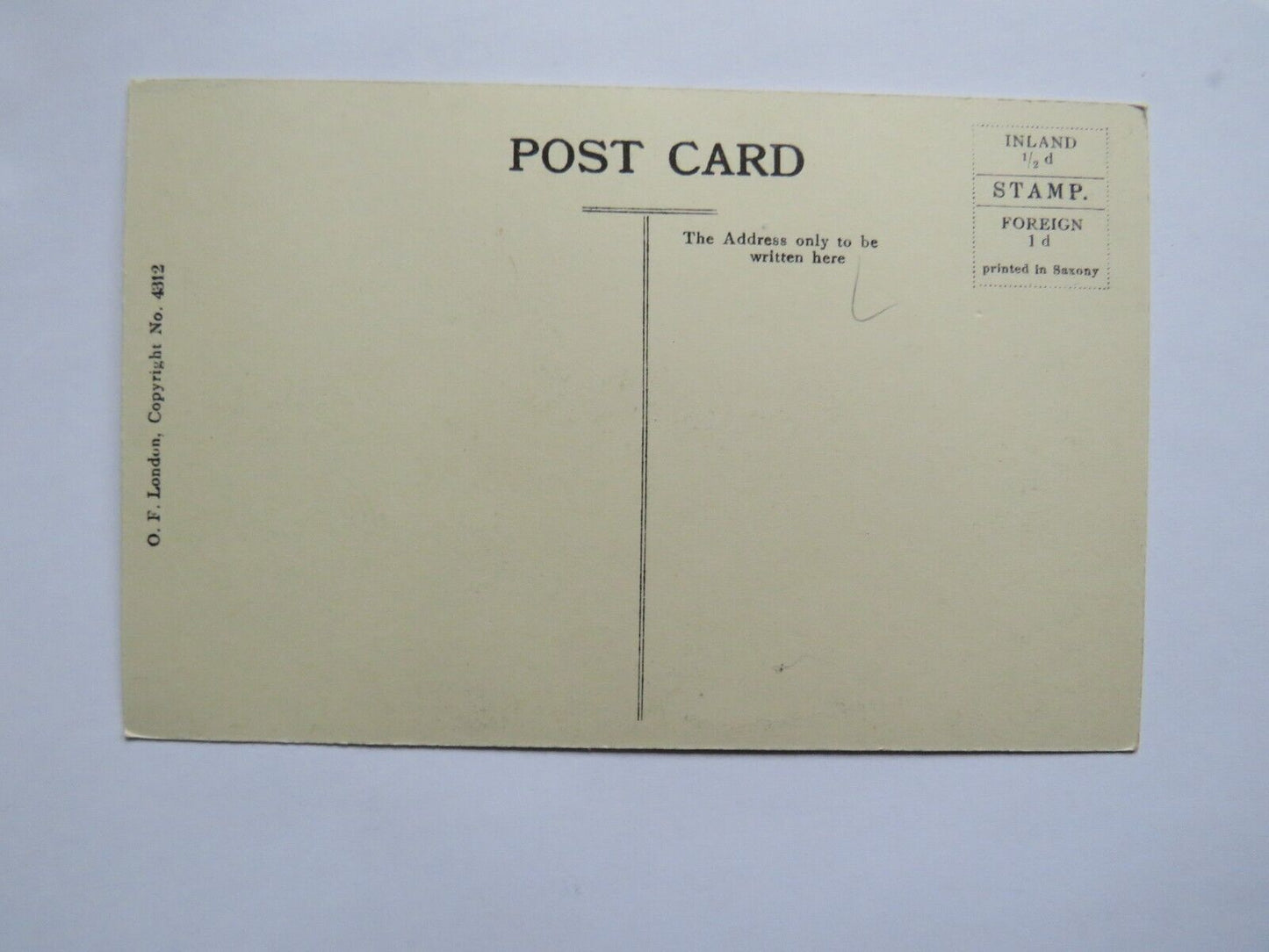 Old Postcard of Westminster Abbey From Dean's Yard, London - Ref : 1032