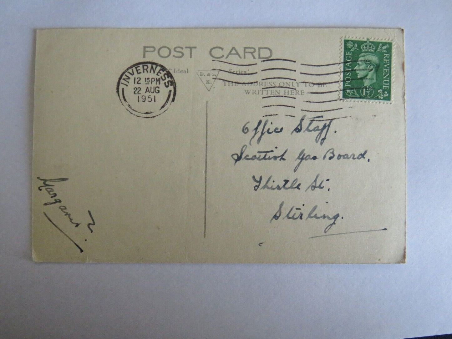 Old Postcard of Glen Mhor From The Castle 1951 - Ref : 1027