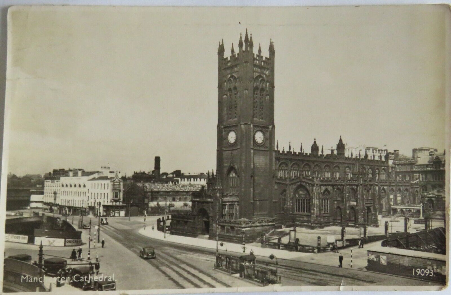Old Postcard of The Cathedral, Manchester - Ref : 1020