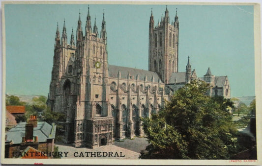 Old Postcard of Canterbury Cathedral  - Ref : 1036