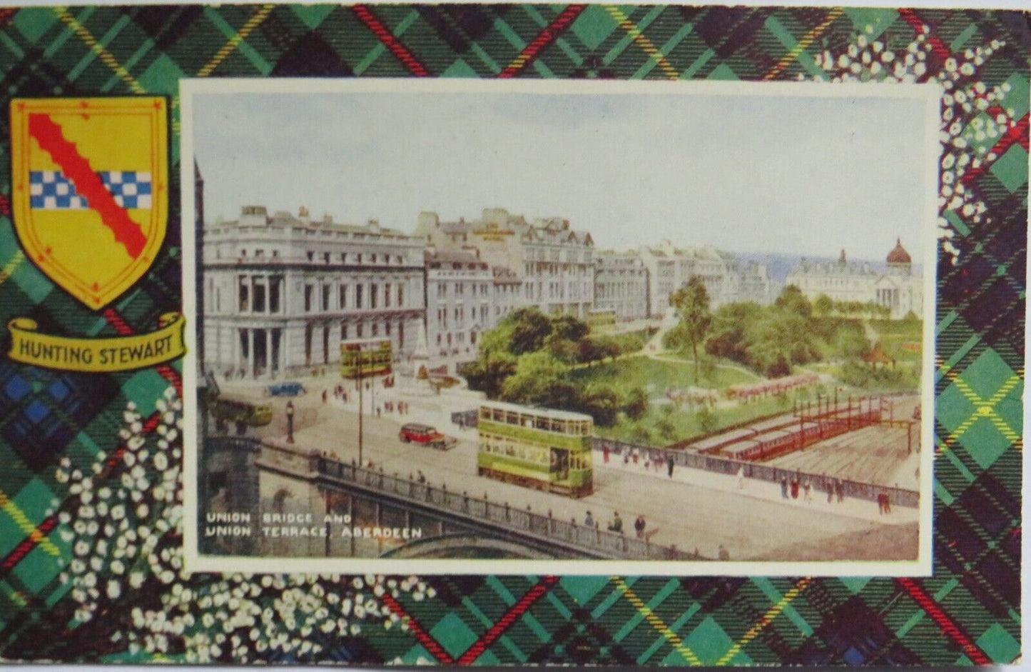 Old Postcard of Union Bridge and Union Terrace Aberdeen - Ref : 1011