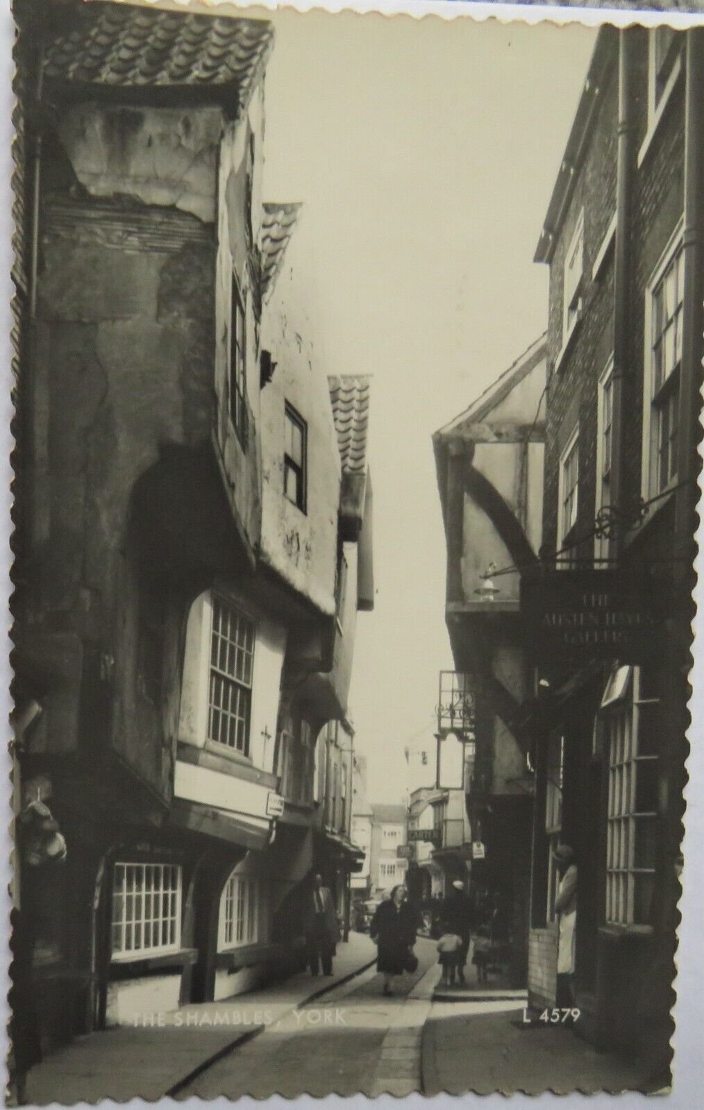 Old Postcard of The Shambles, York 1962