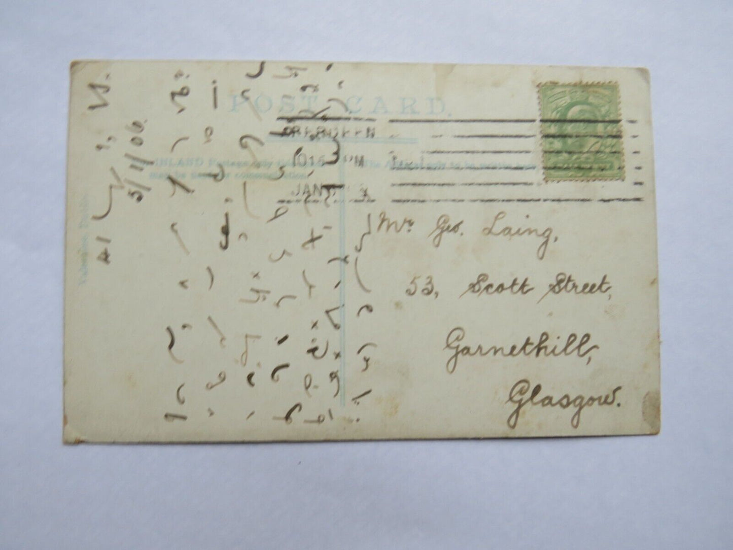 Old Postcard of Giant's Well, Giant's Causeway