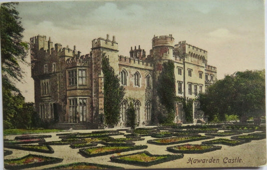 Old Postcard of Hawarden Castle 1907  -  Ref : 1012