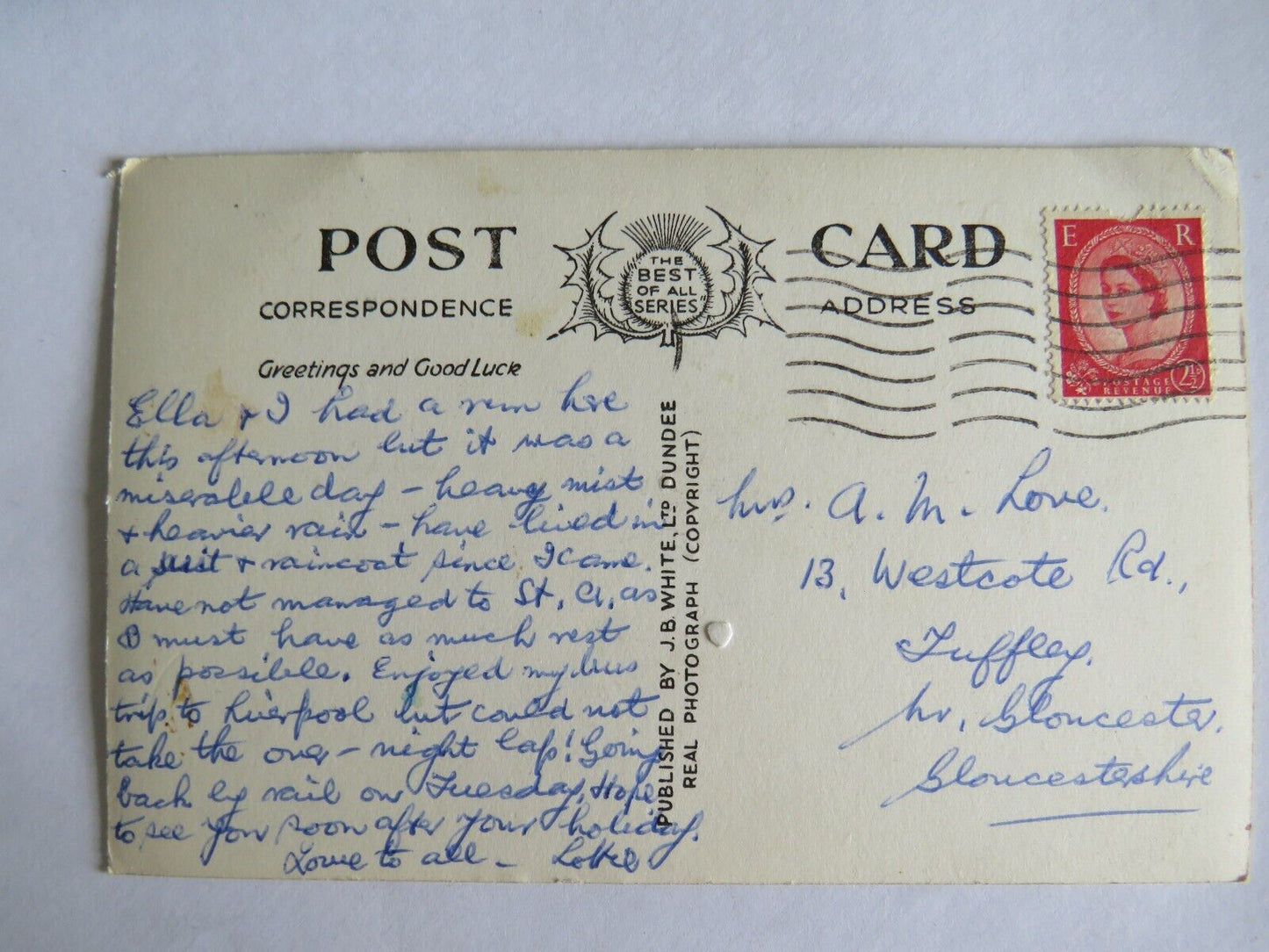 Old Postcard of The Clatterin Brig Tweed Shop Cairn O' Mount - Ref : 1003