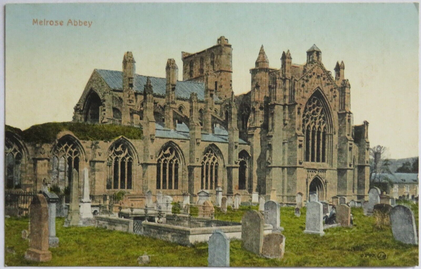 Old Postcard of Melrose Abbey - Ref : 1010
