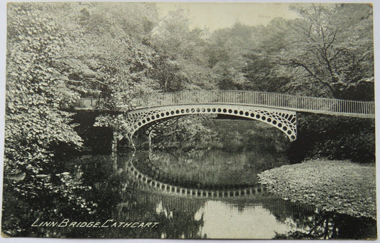 Old Postcard Of Linn Bridge, Cathcart , Glasgow
