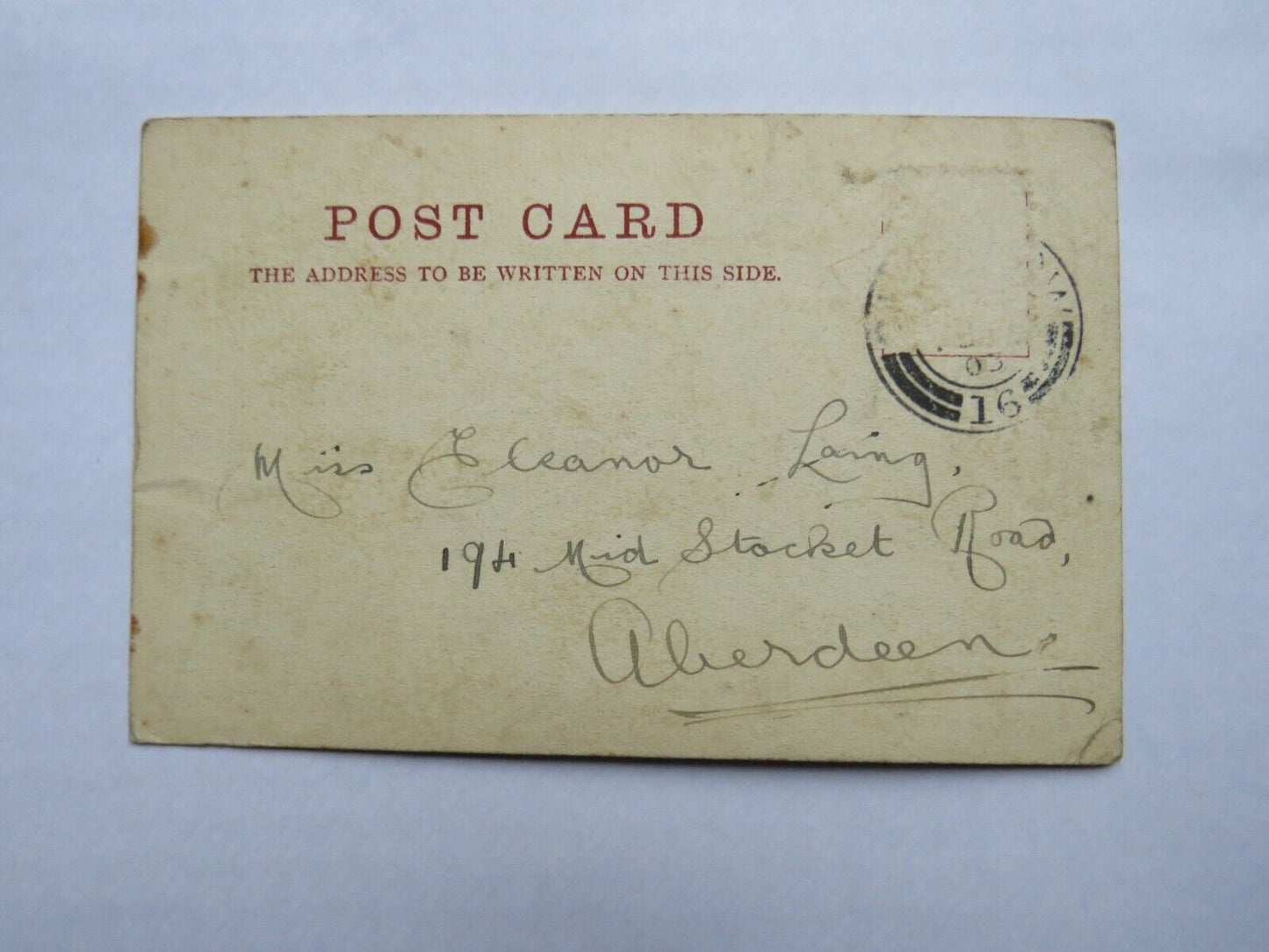 Old Postcard of Edinburgh from Carlton Hill