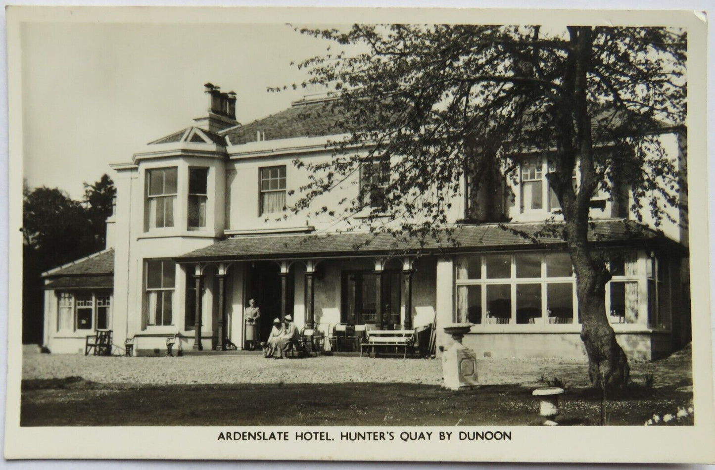 Old Postcard of Ardenslate Hotel, Hunter's Quay By Dunoon
