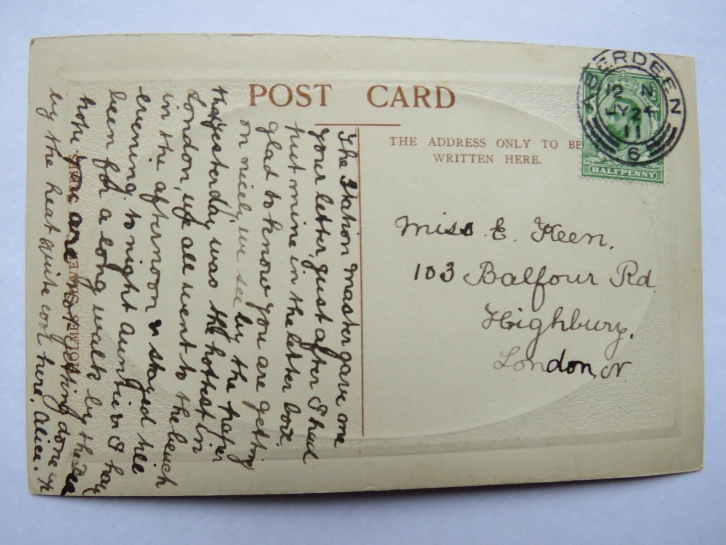 Old Postcard of Brig O' Balgownie, Aberdeen
