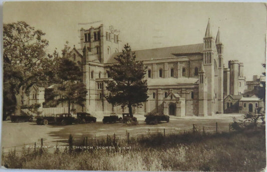 Old Postcard of Buckfast Abbey Church (North View) - Ref : 1030