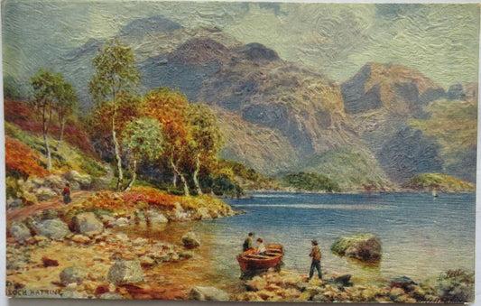 Old Postcard of Loch Katrine "Oilette" - Ref : 1007