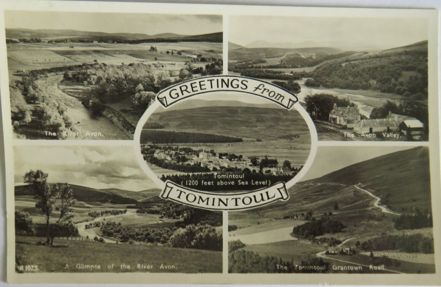 Old Postcard of Greetings From Tomintoul 1959 - Ref : 1003