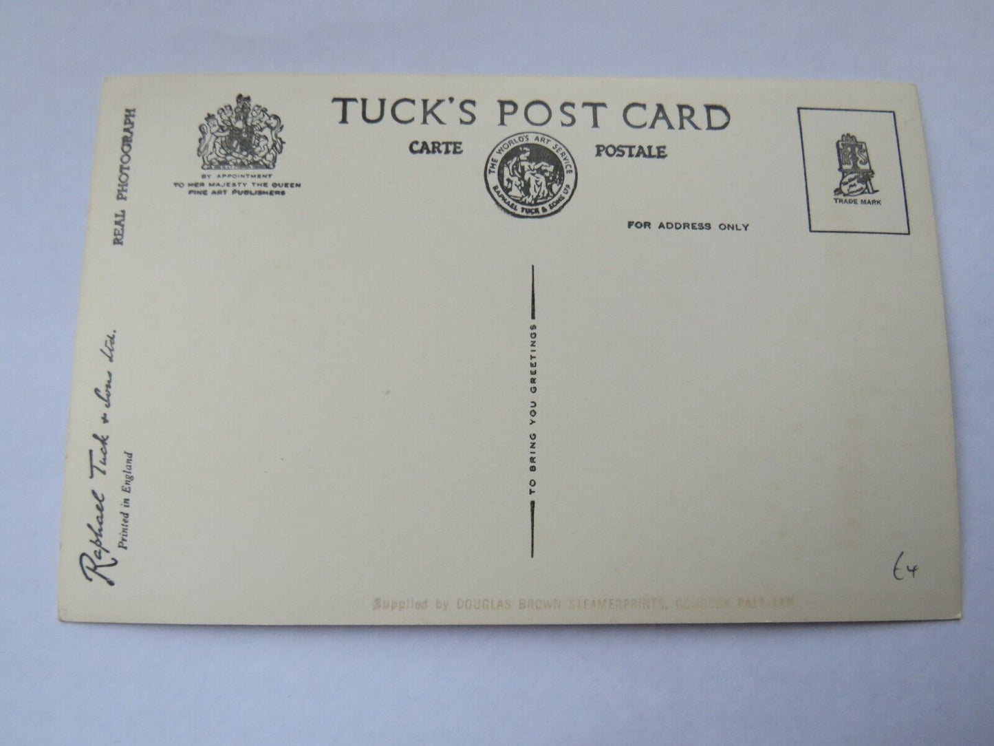 Old Postcard of P.S. "Glen Usk"