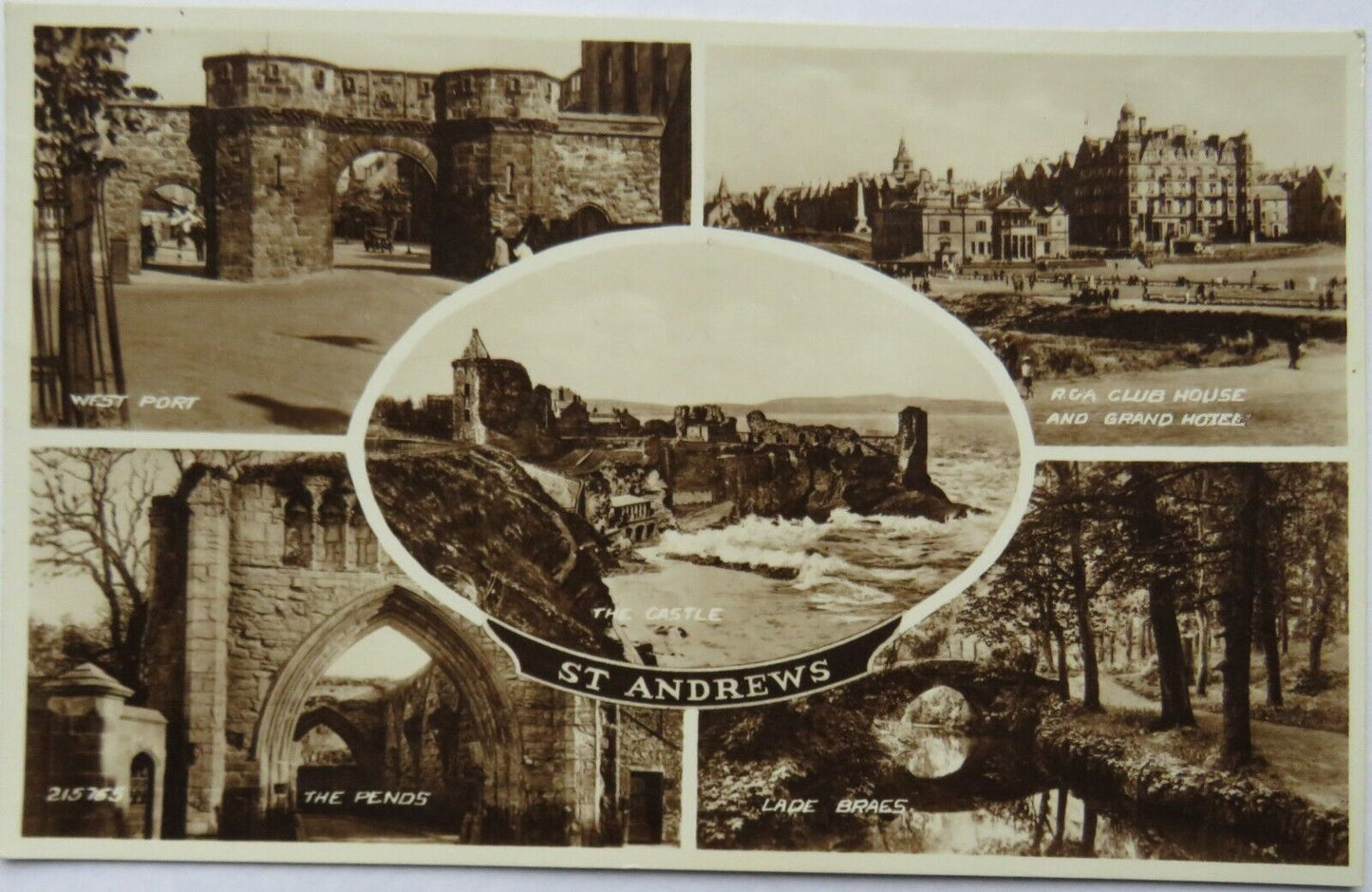 Old Multiview Postcard of St Andrews, 1939