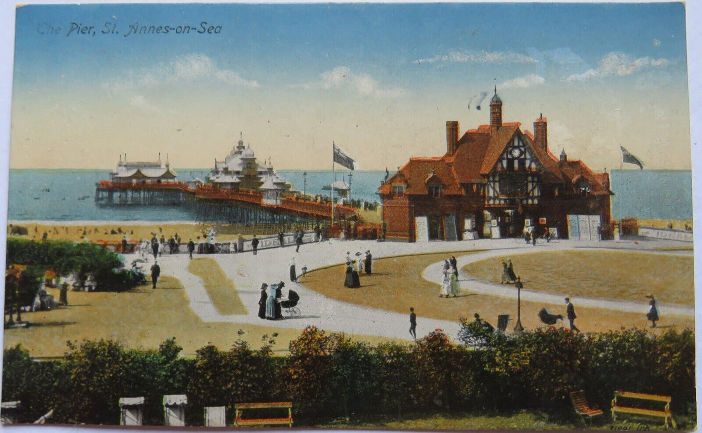 Old Postcard of The Pier, St. Annes-On-Sea, Lancashire