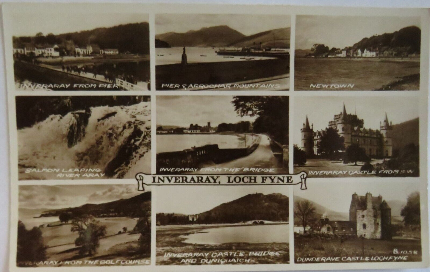 Old Antique Postcard of Inverary, Loch Fyne - Ref : 1037