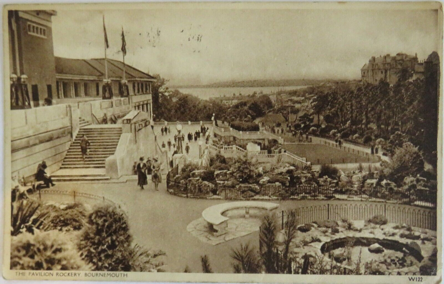 Old Postcard of The Pavilion Rockery, Bournemouth - Ref : 1016
