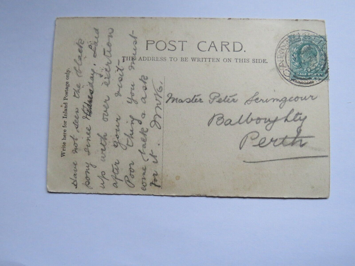 Old Postcard of On The Beach, Carnoustie 1903 - Ref : 1035