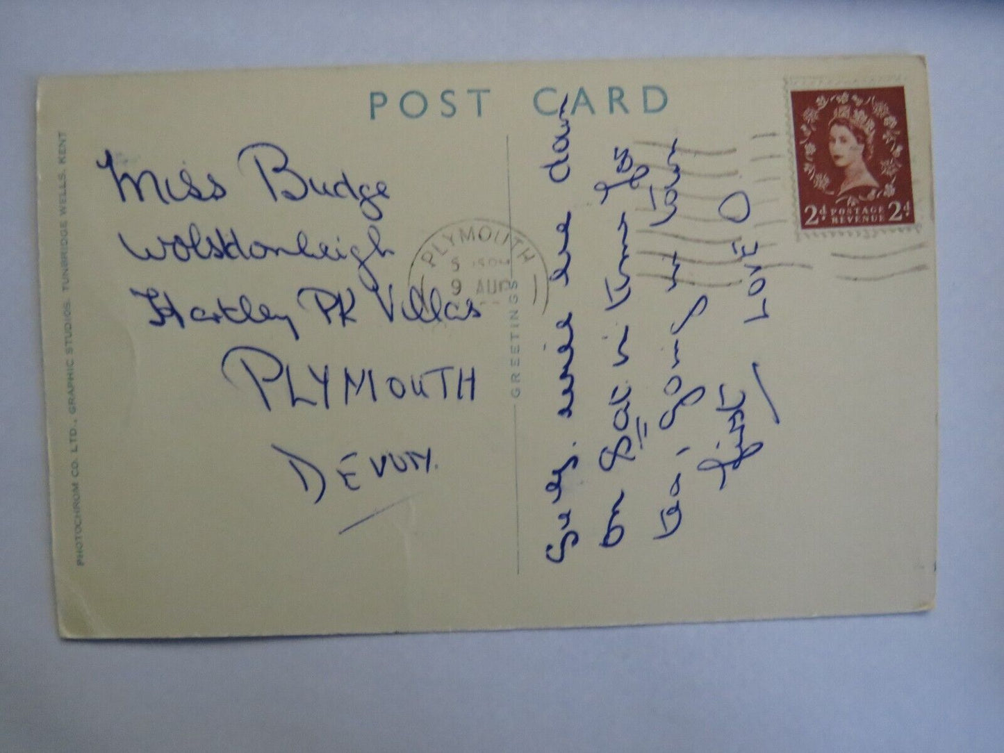 Old Postcard of On Dartmoor (Mother and Child) - Ref : 1036