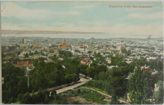 Old Postcard of Hamilton From The Mountain Canada - Ref : 1041