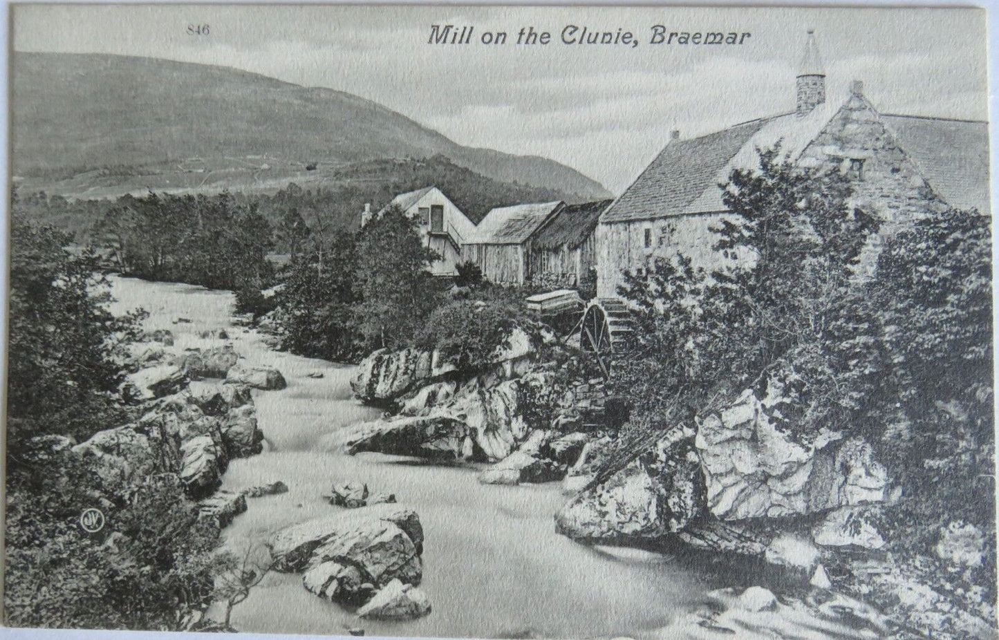 Old Postcard Of Mill On The Clunie, Braemar - Ref : 1001