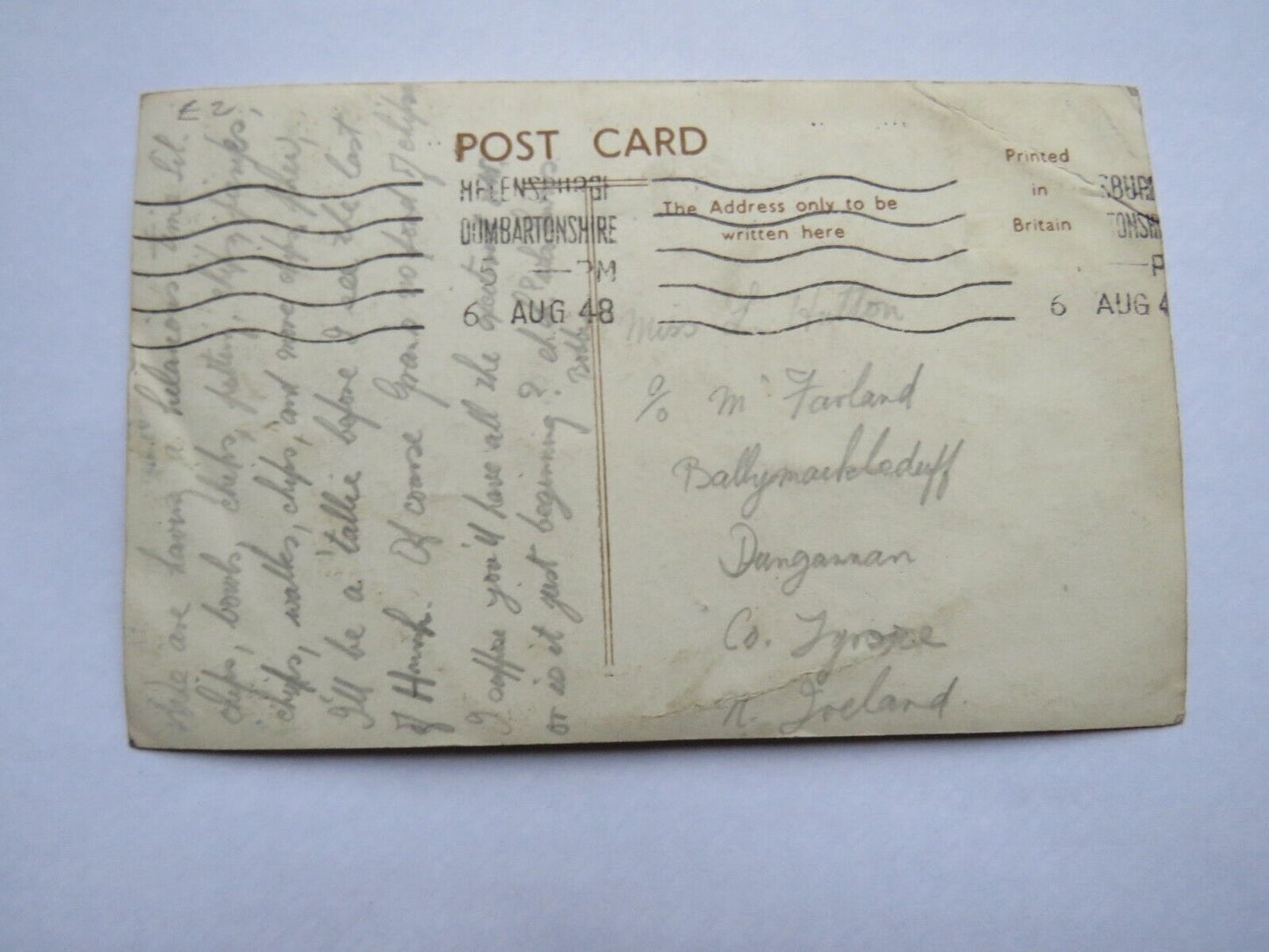 Old Postcard of The Esplanade, Helensburgh, 1948