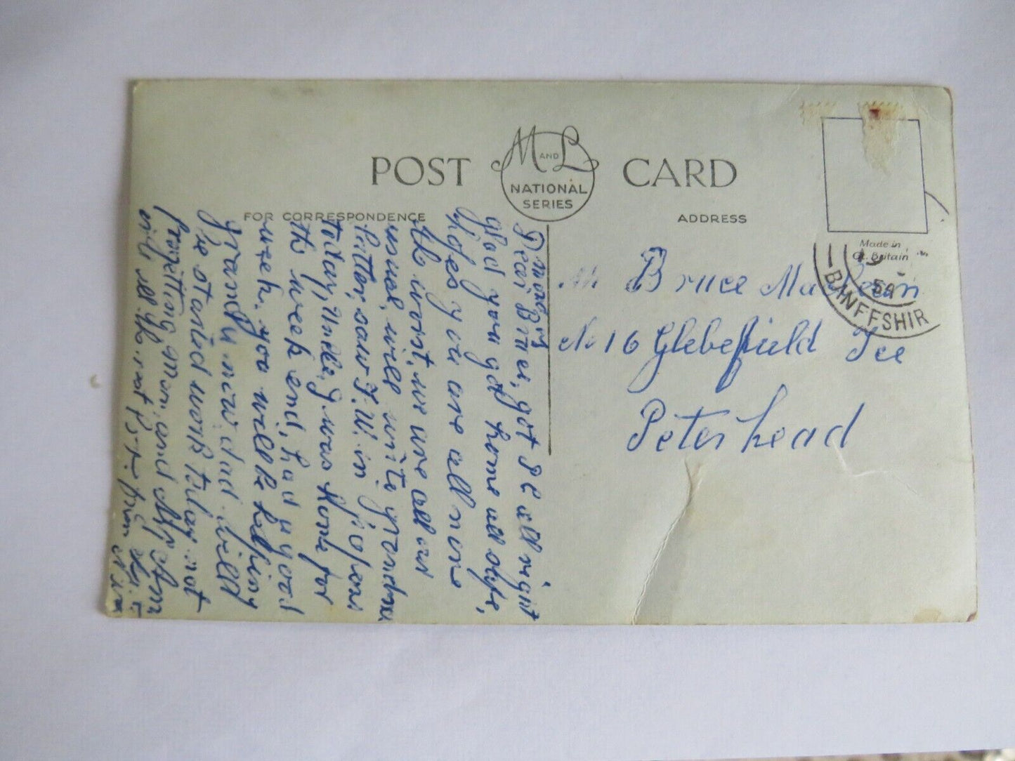 Old Postcard of Station Road, Portknockie - Ref : 1019