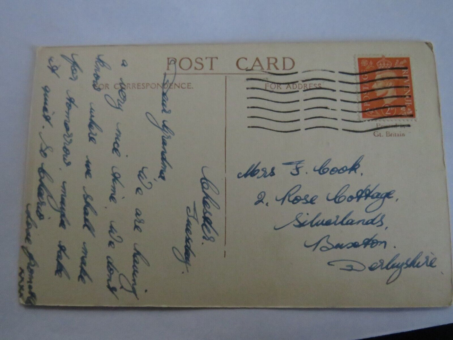 Old Antique Postcard of The Pool Cloister Gardens, Chester - Ref : 1039