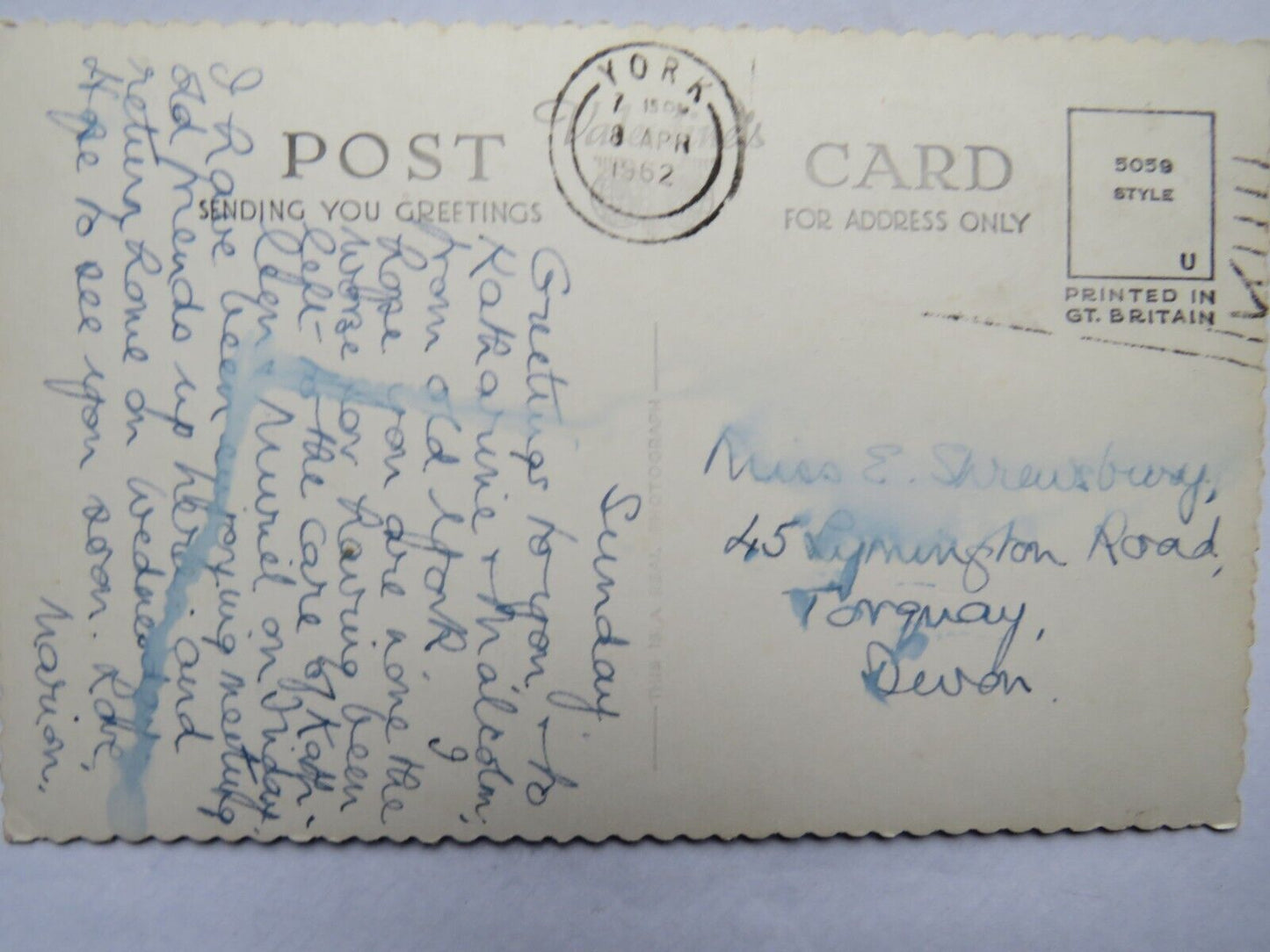 Old Postcard of The Shambles, York 1962