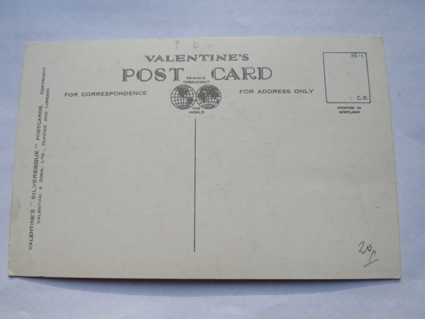 Old Postcard of The Birks O' Aberfeldy, Valentine's Series