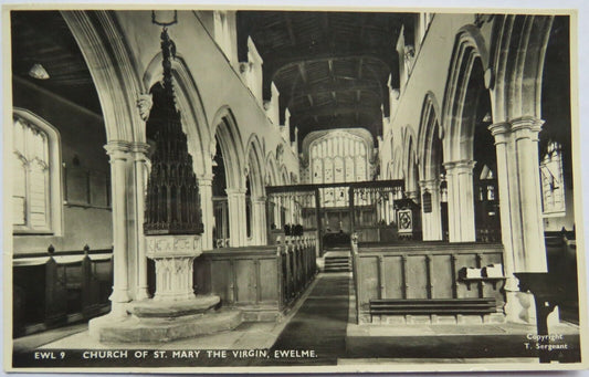 Old Postcard of Church of St.Mary The Virgin, Ewelme 1961