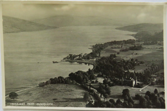 Old Postcard of Inveraray From Duniquaich  - Ref : 1002